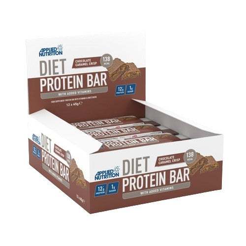 Applied Nutrition Diet Protein Bar 12x45g Chocolate Caramel Crisp