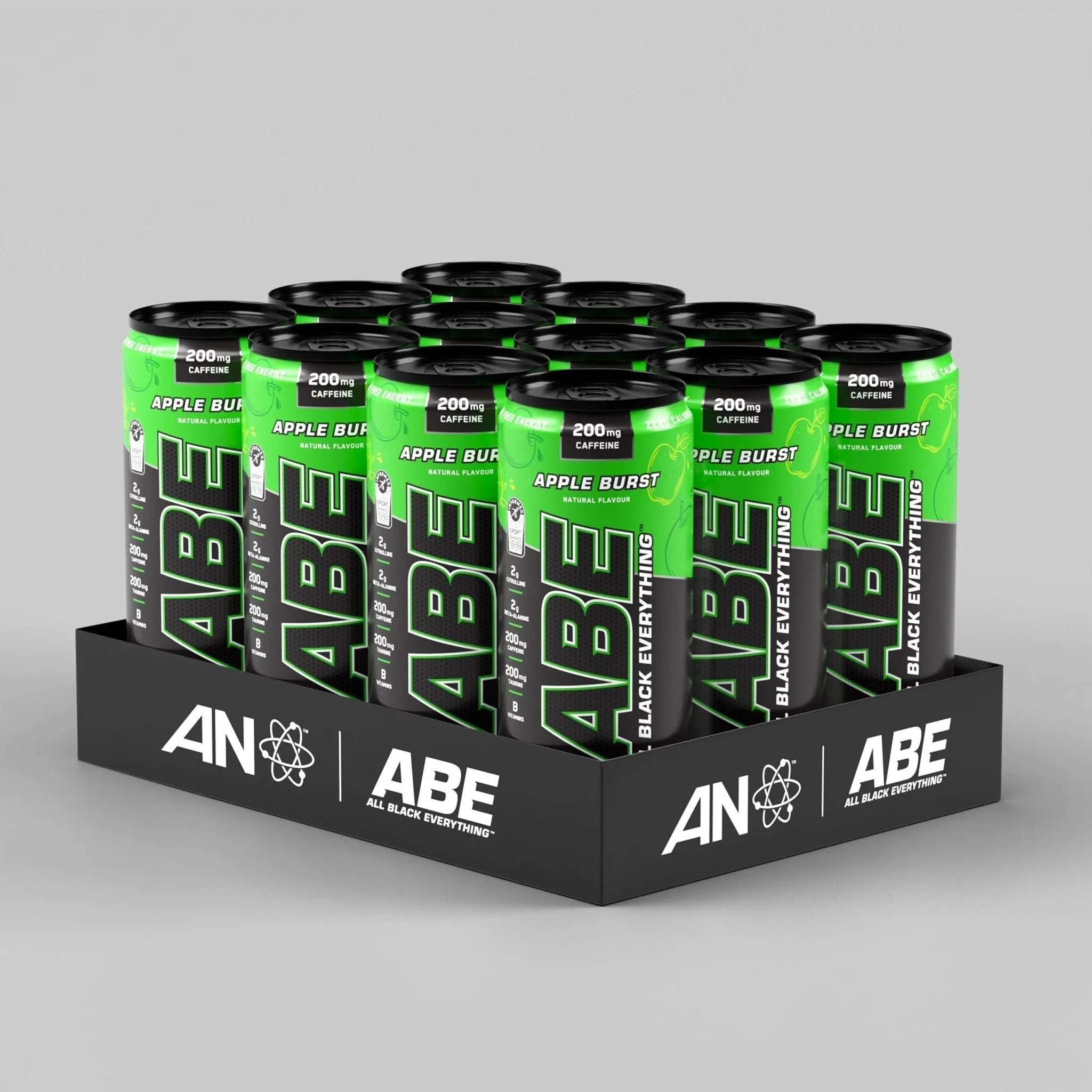 Applied Nutrition ABE (All Black Everything) Carbonated Can 12x330ml