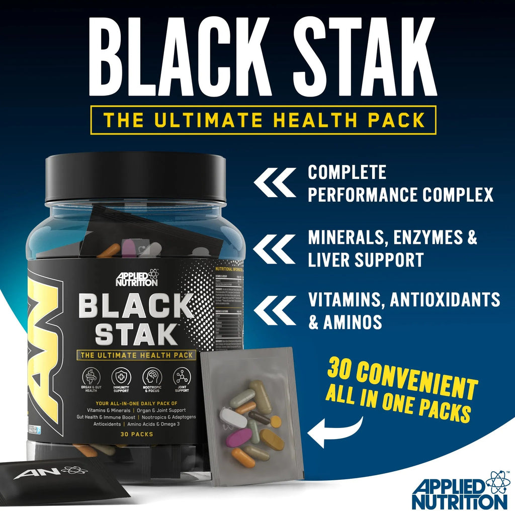 Applied Nutrition Black Stak- Ultimate Health Pack 30 Sachets