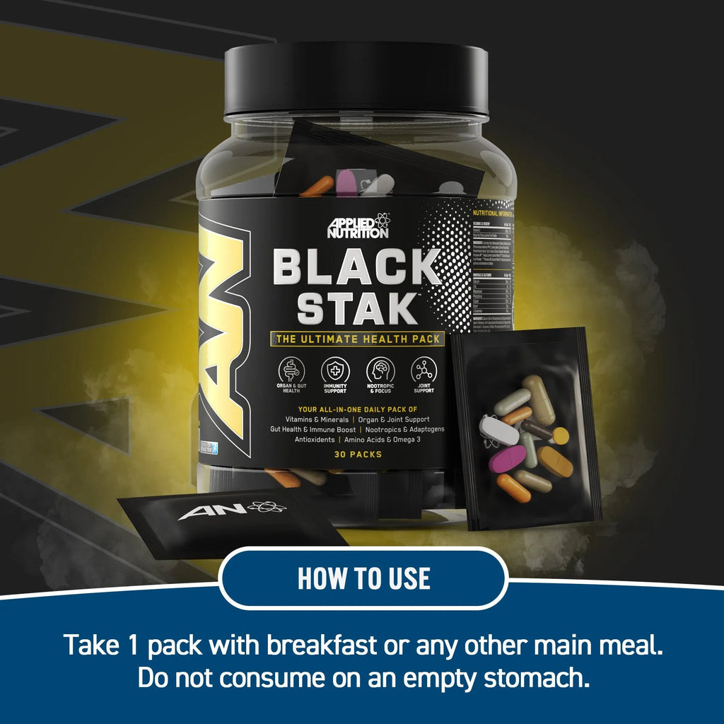 Applied Nutrition Black Stak- Ultimate Health Pack 30 Sachets