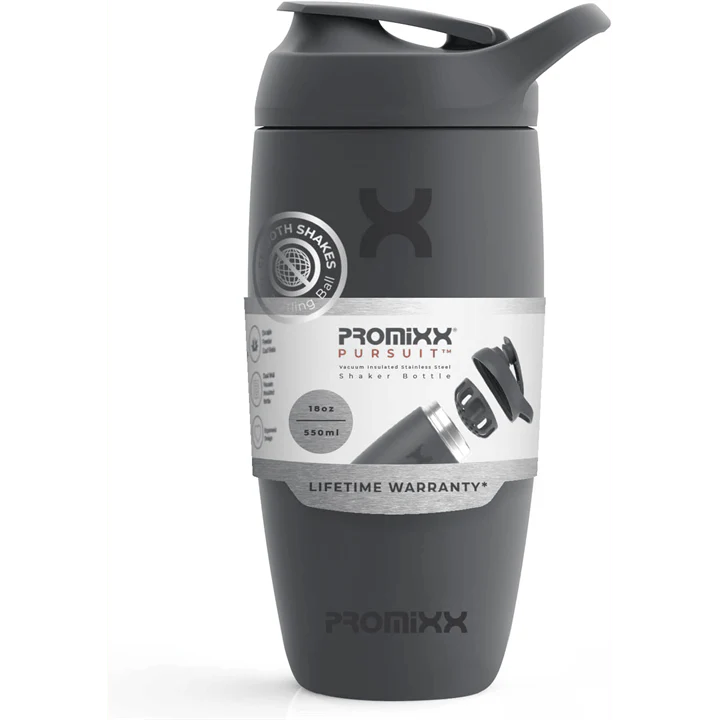 PROMiXX Pursuit Stainless-Steel Shaker Bottle 550ml Coral