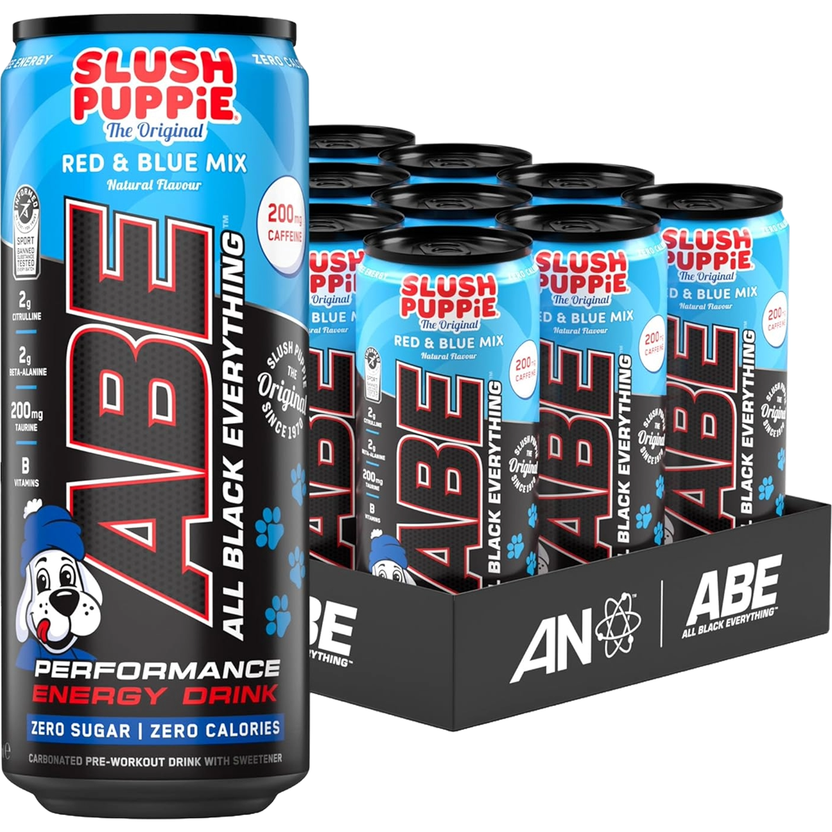 Applied Nutrition ABE (All Black Everything) Carbonated Can 12x330ml