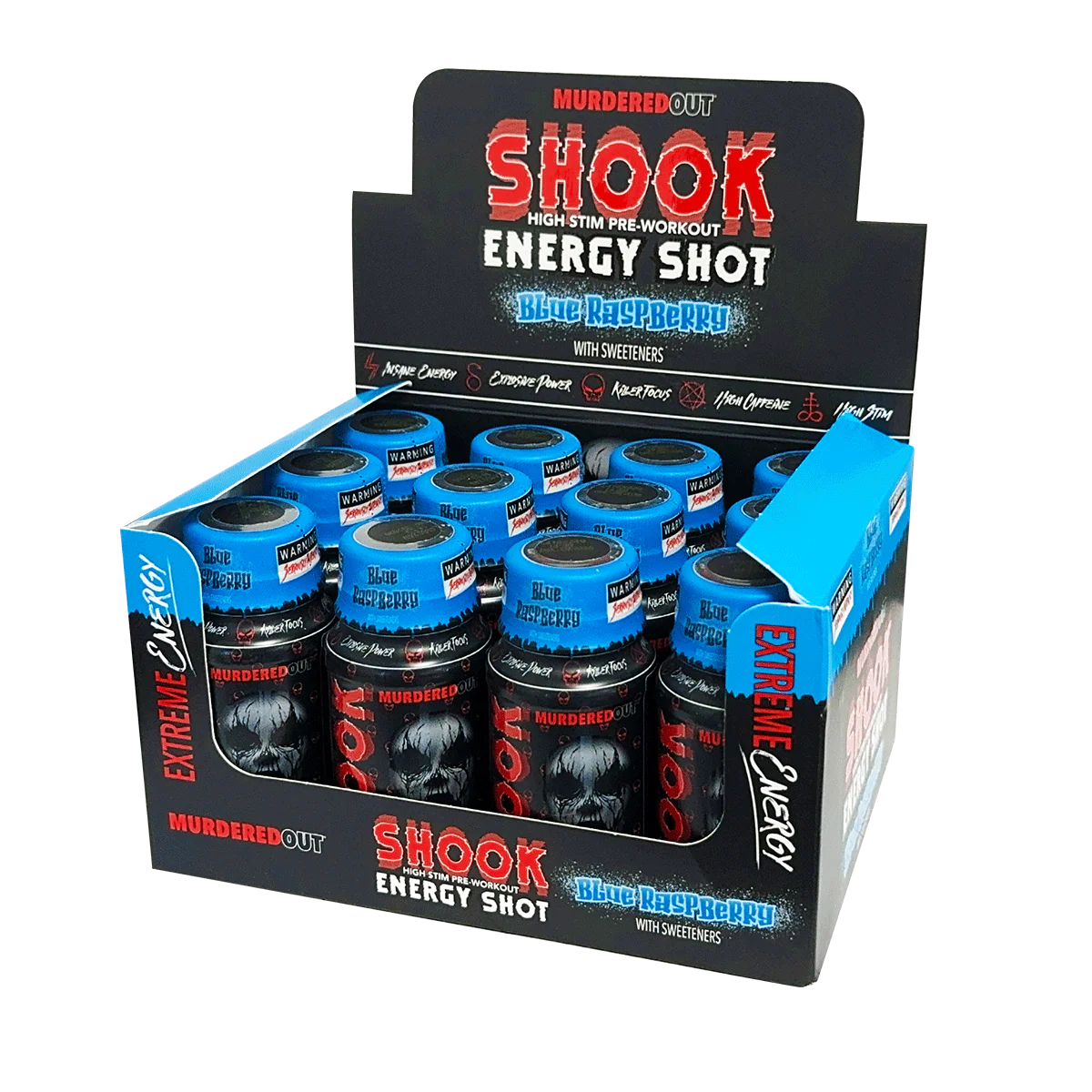 Murdered Out Shook Energy Shot 12x60ml
