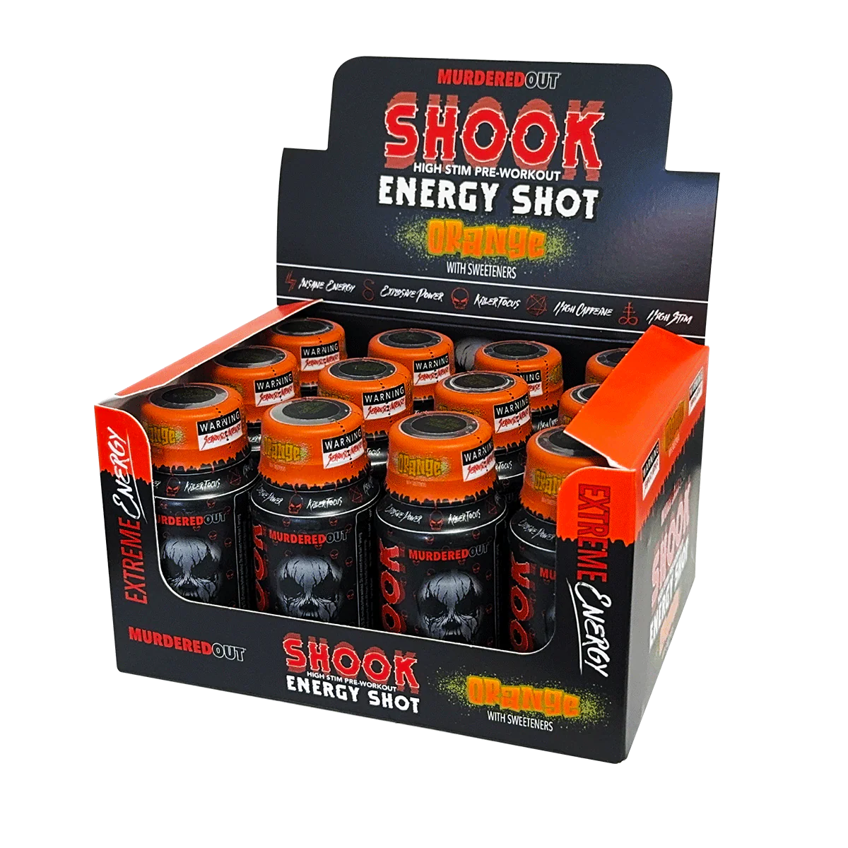 Murdered Out Shook Energy Shot 12x60ml
