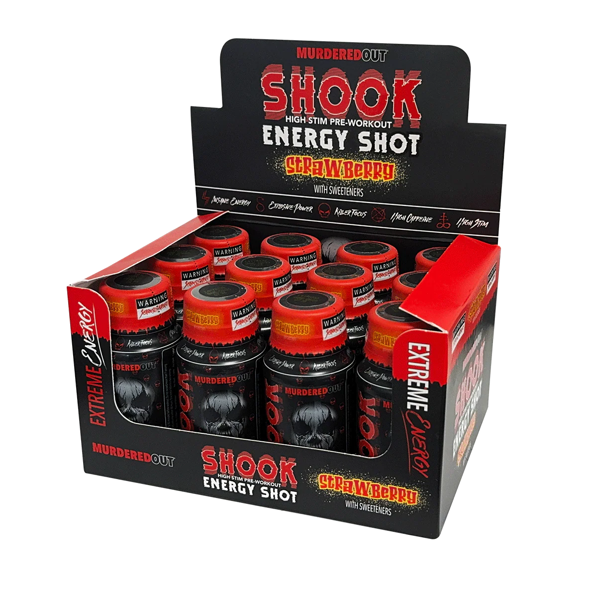 Murdered Out Shook Energy Shot 12x60ml
